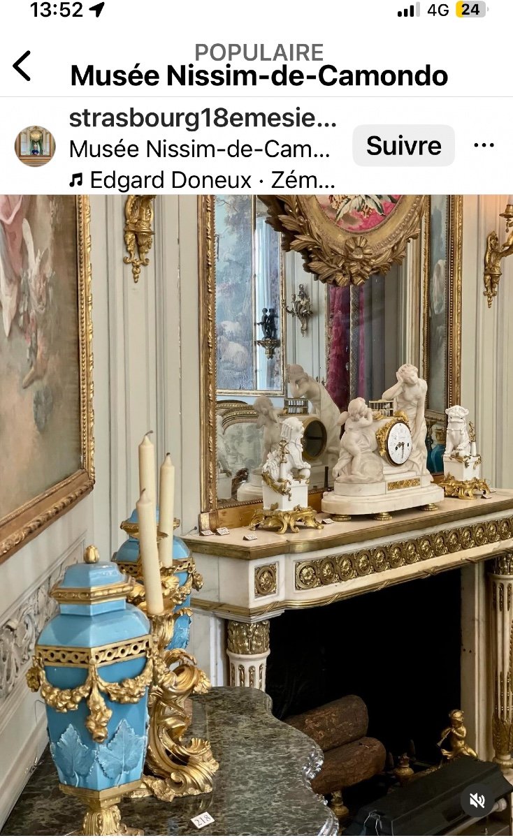 Exceptionnelle Cheminée  Louis XVI En Marbre Blanc Statuaire A Riche Décor De Bronzes-photo-4
