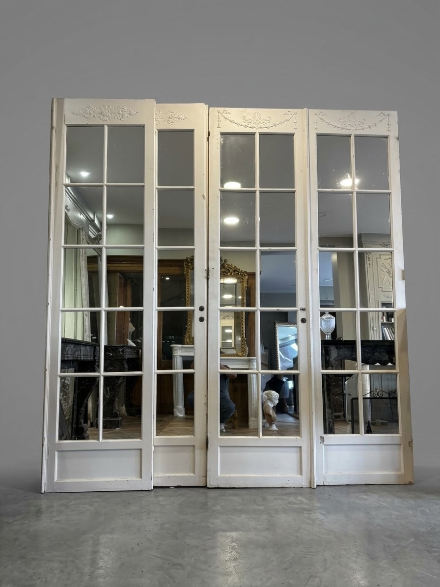 Two Beautiful Pair Of Doors In Very Good Condition Early 20th Century 