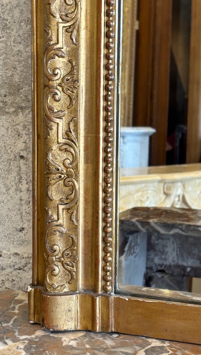 Louis XV Style Fireplace Mirror Dating From The End Of The 19th Century -photo-3