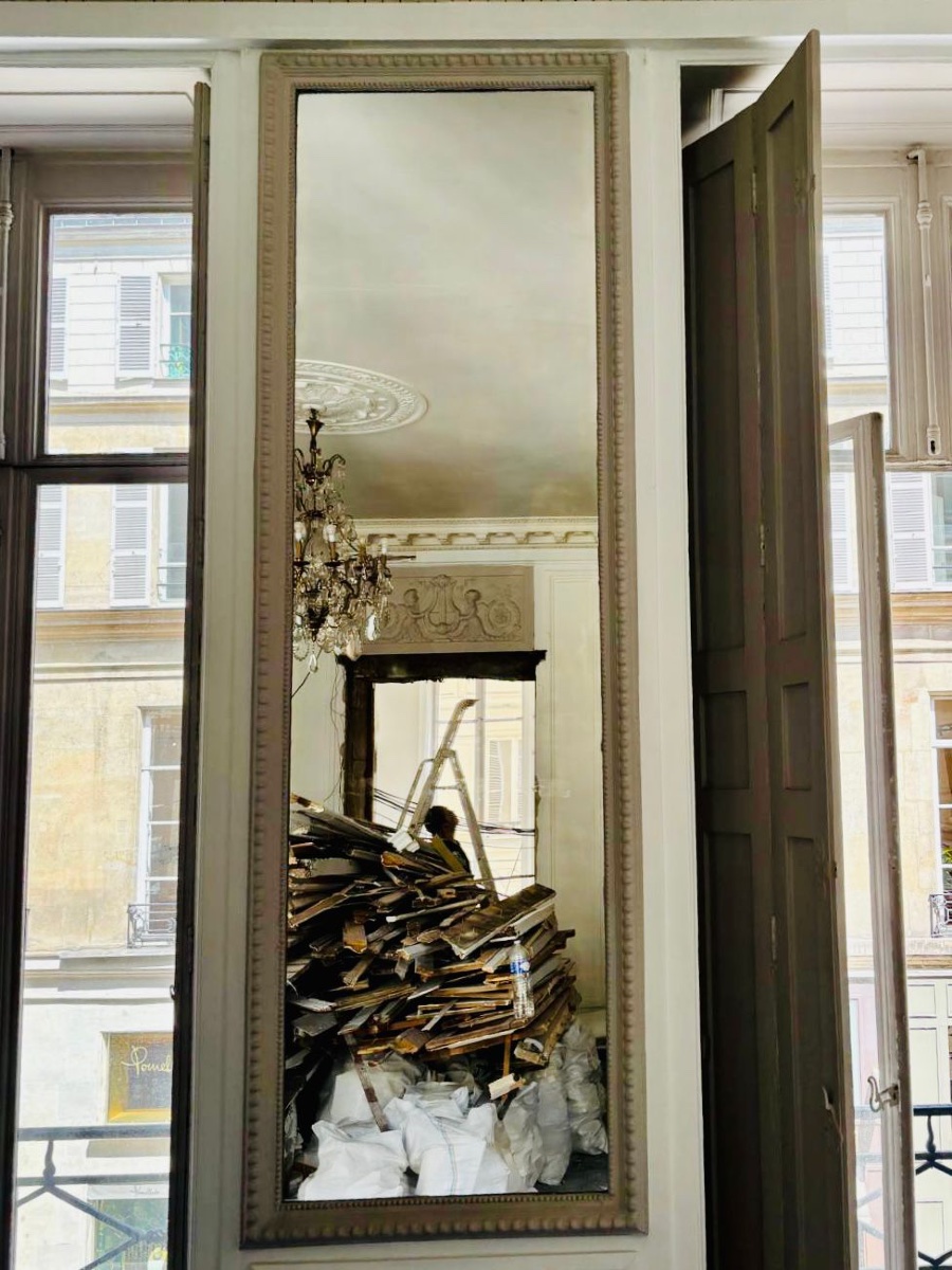 Rare Pair Of Louis XVI Style Mirrors Dating From The End Of The 19th Century -photo-3