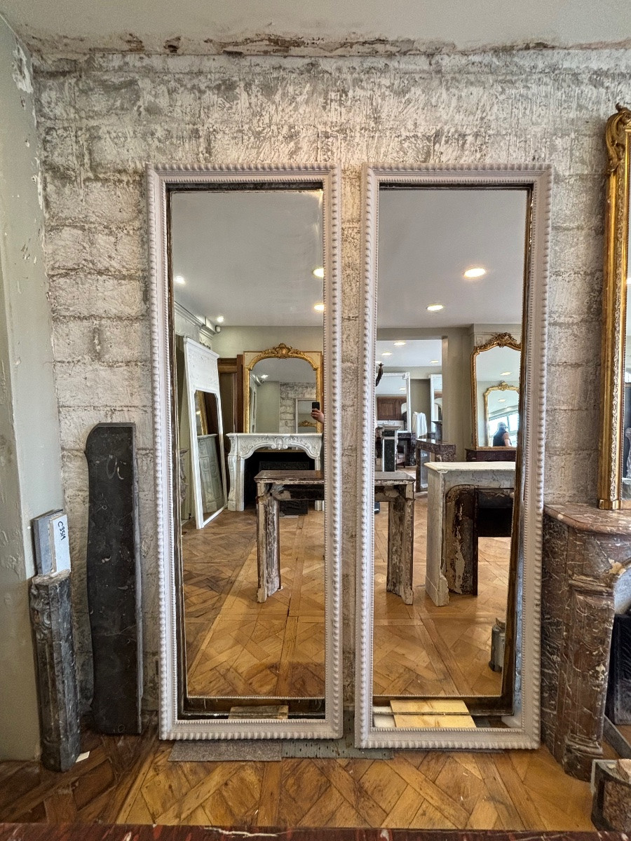 Rare Pair Of Louis XVI Style Mirrors Dating From The End Of The 19th Century -photo-4