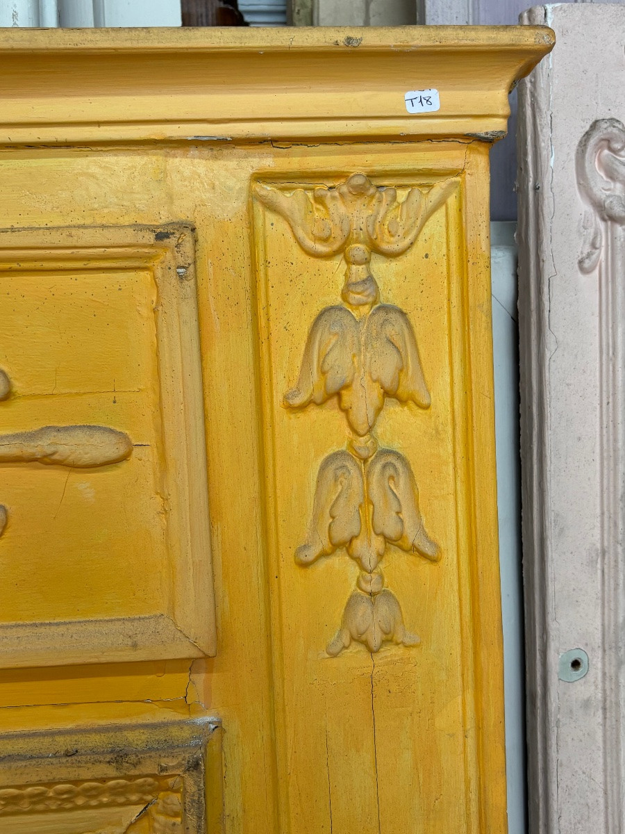 Trumeau ancien de style Louis XVI à décor de couronnes de Lauriers  Fin XIXeme-photo-3
