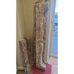 Beautiful Antique Louis XV Period Fireplace Made Of Red Marble 