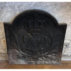 19th Century Fleur-de-lys Decorative Cast Iron Fireplace Plate