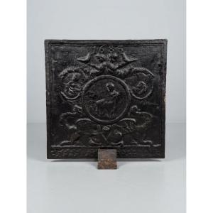 Decorative Cast-iron Fireplace Plate, Late 19th Century