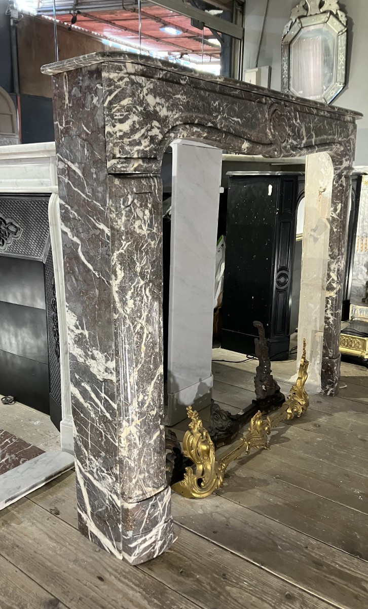 Antique Regence-louis XV Marble Mantel-photo-2