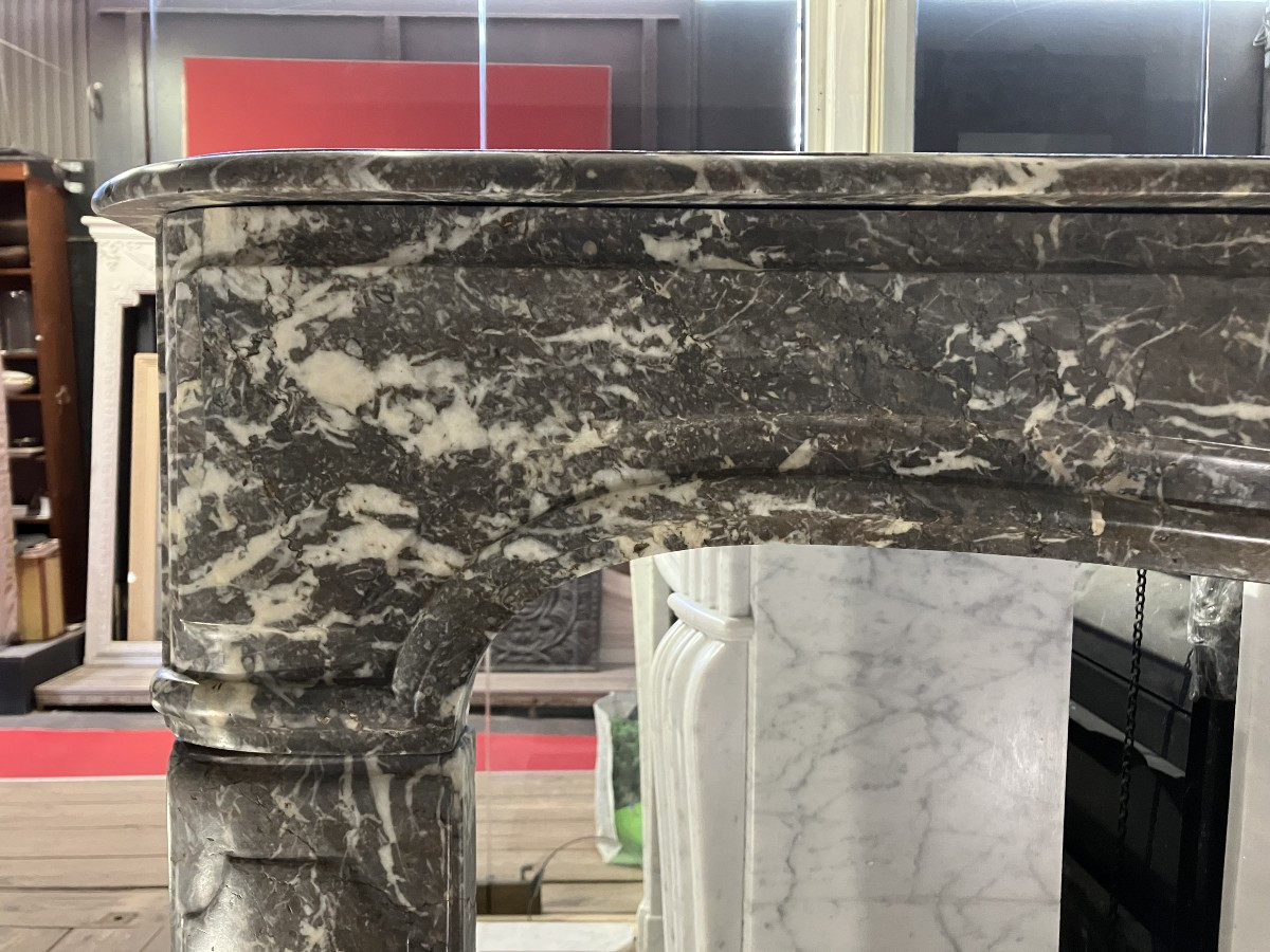 Antique Regence-louis XV Marble Mantel-photo-4