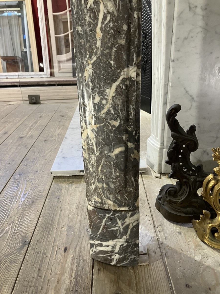 Antique Regence-louis XV Marble Mantel-photo-3