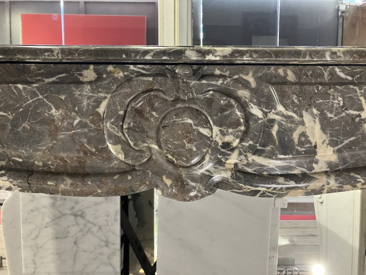 Antique Regence-louis XV Marble Mantel-photo-1