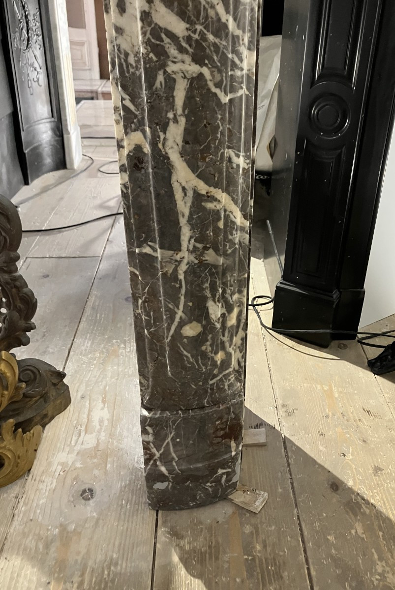Antique Regence-louis XV Marble Mantel-photo-4