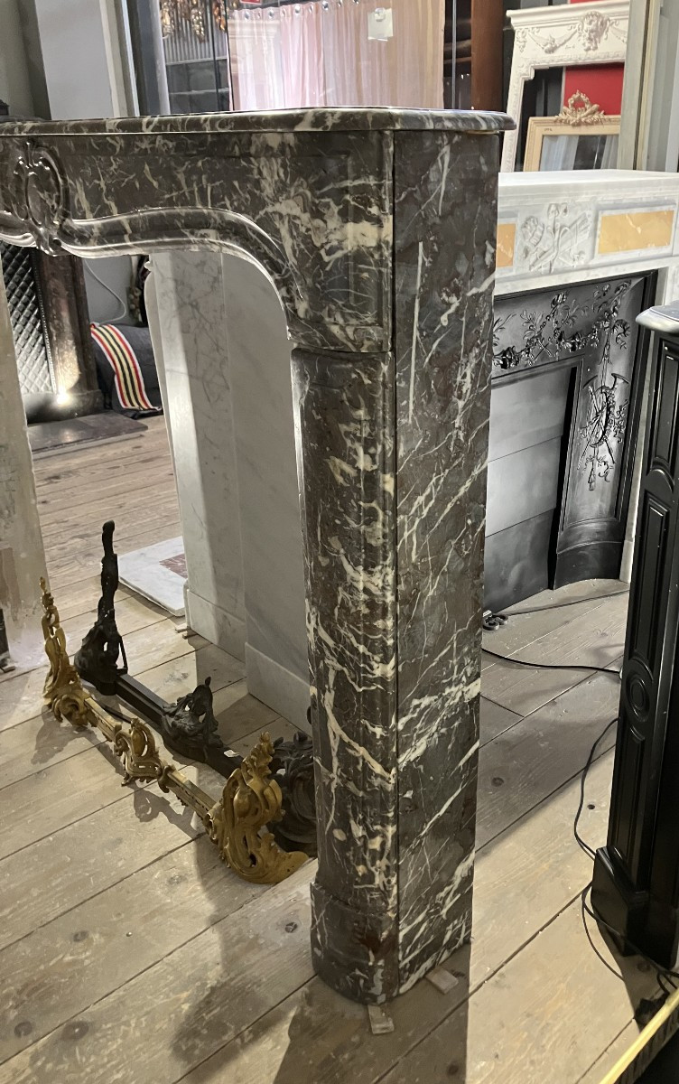 Antique Regence-louis XV Marble Mantel-photo-5