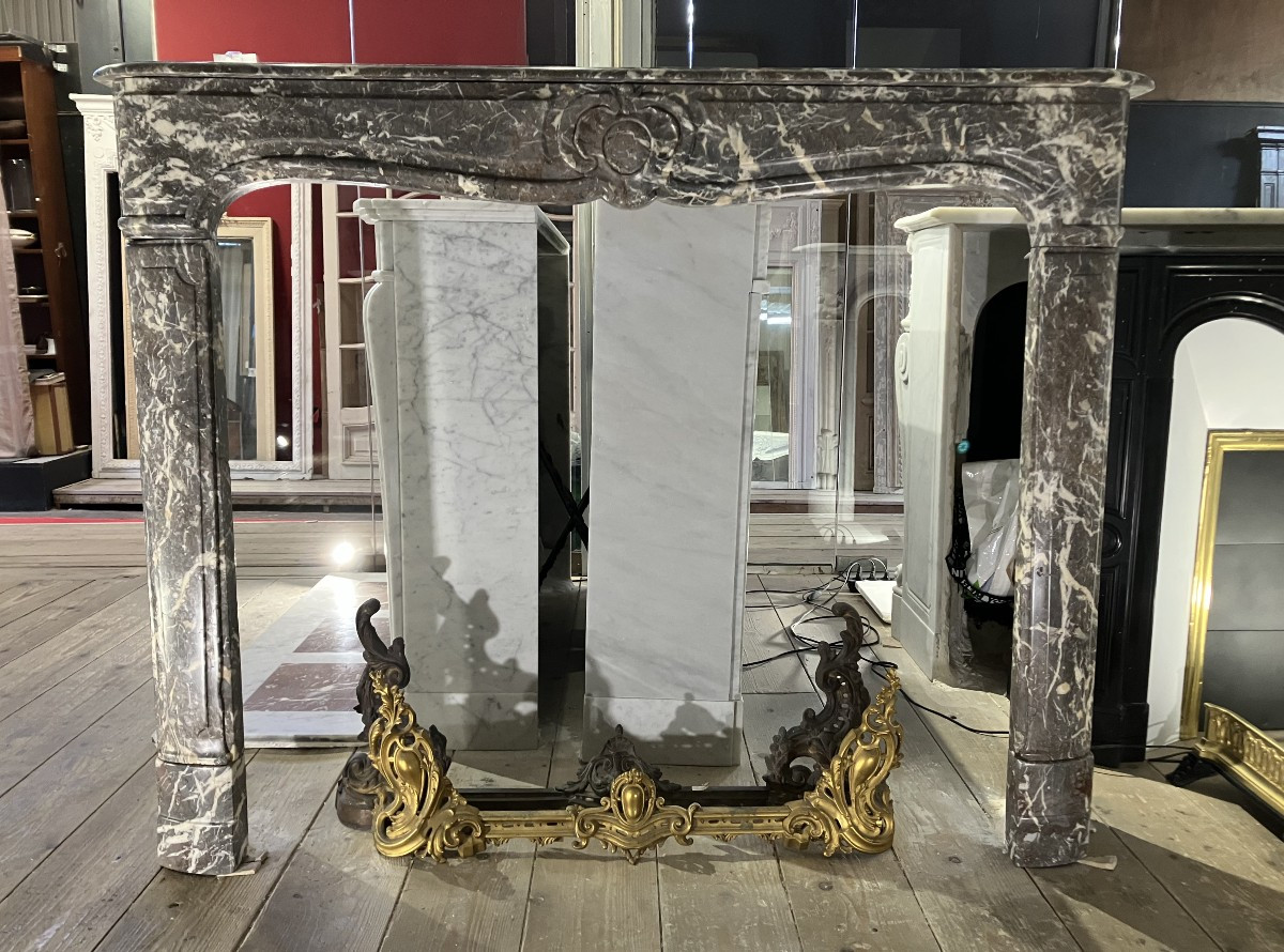 Antique Regence-louis XV Marble Mantel