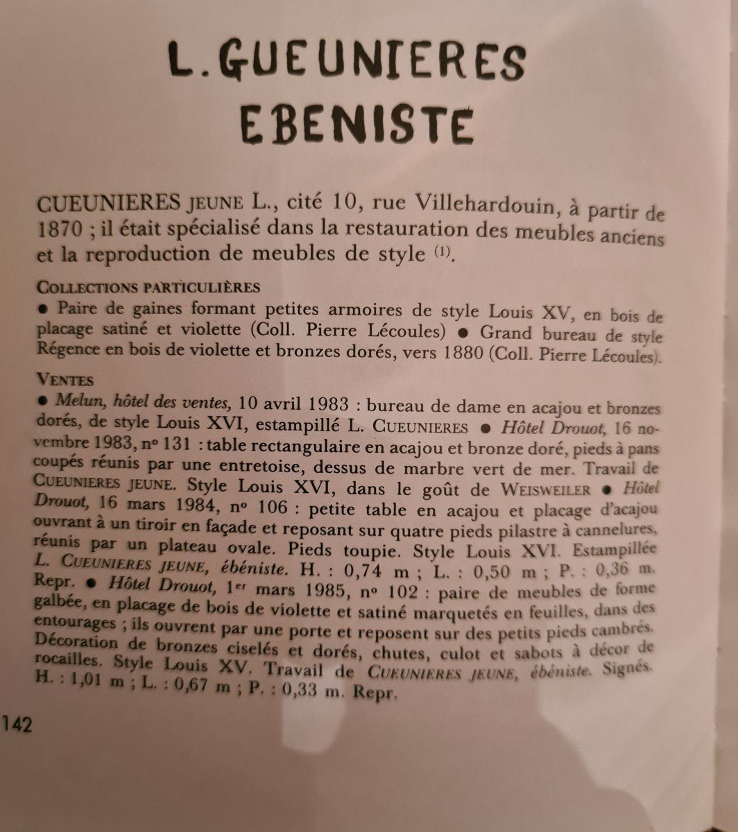Petite Bibliothèque Dit Bibus De Style Louis XV En Acajou Estampillée L. -photo-1