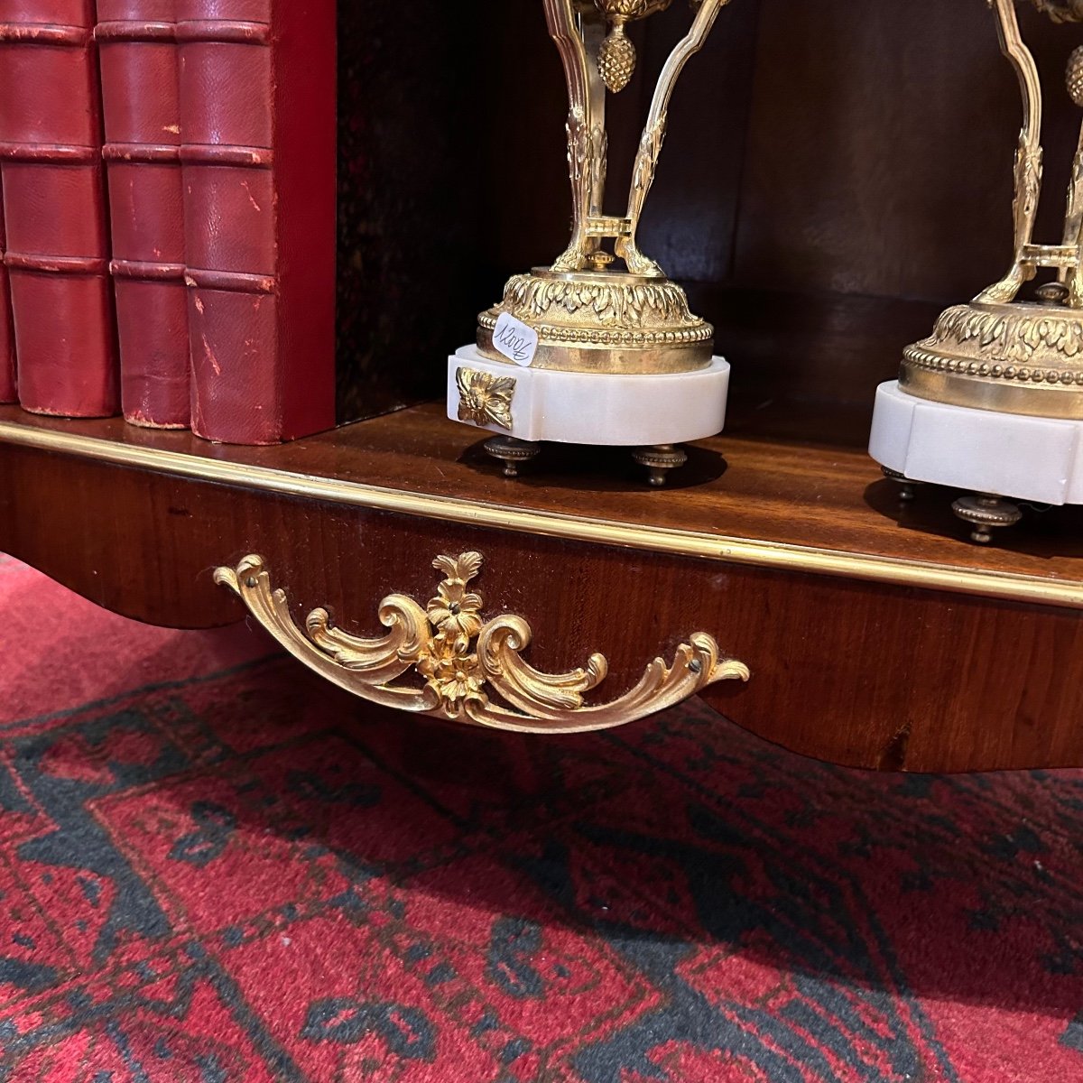 Petite Bibliothèque Dit Bibus De Style Louis XV En Acajou Estampillée L. -photo-8