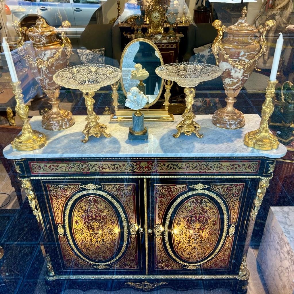 Support Buffet In Boulle Marquetry From The Napoleon Ili Period-photo-5