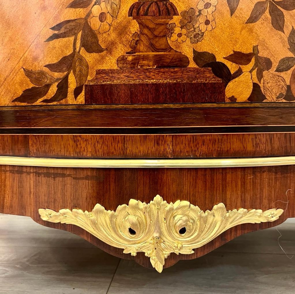 Support Furniture In Flower Marquetry, Transition Style And Napoleon III Period -photo-4