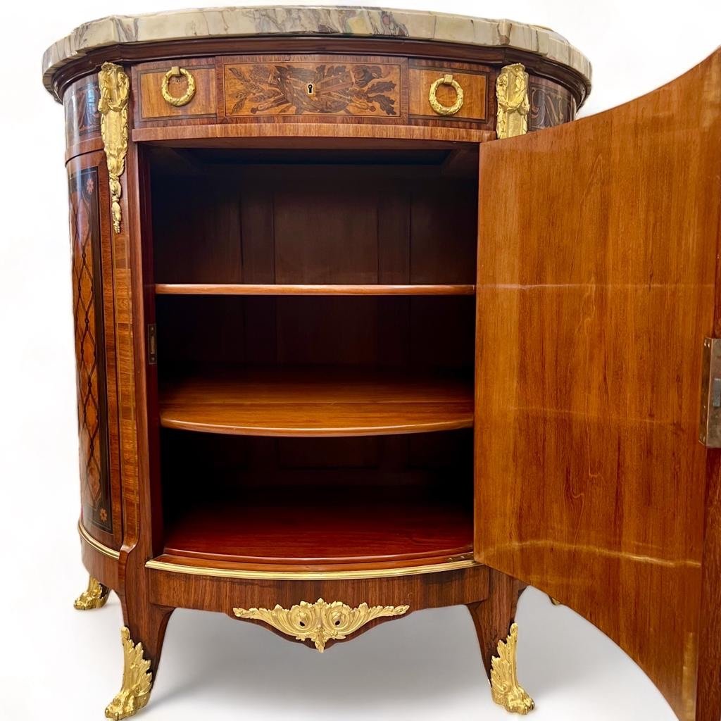 Support Furniture In Flower Marquetry, Transition Style And Napoleon III Period -photo-3