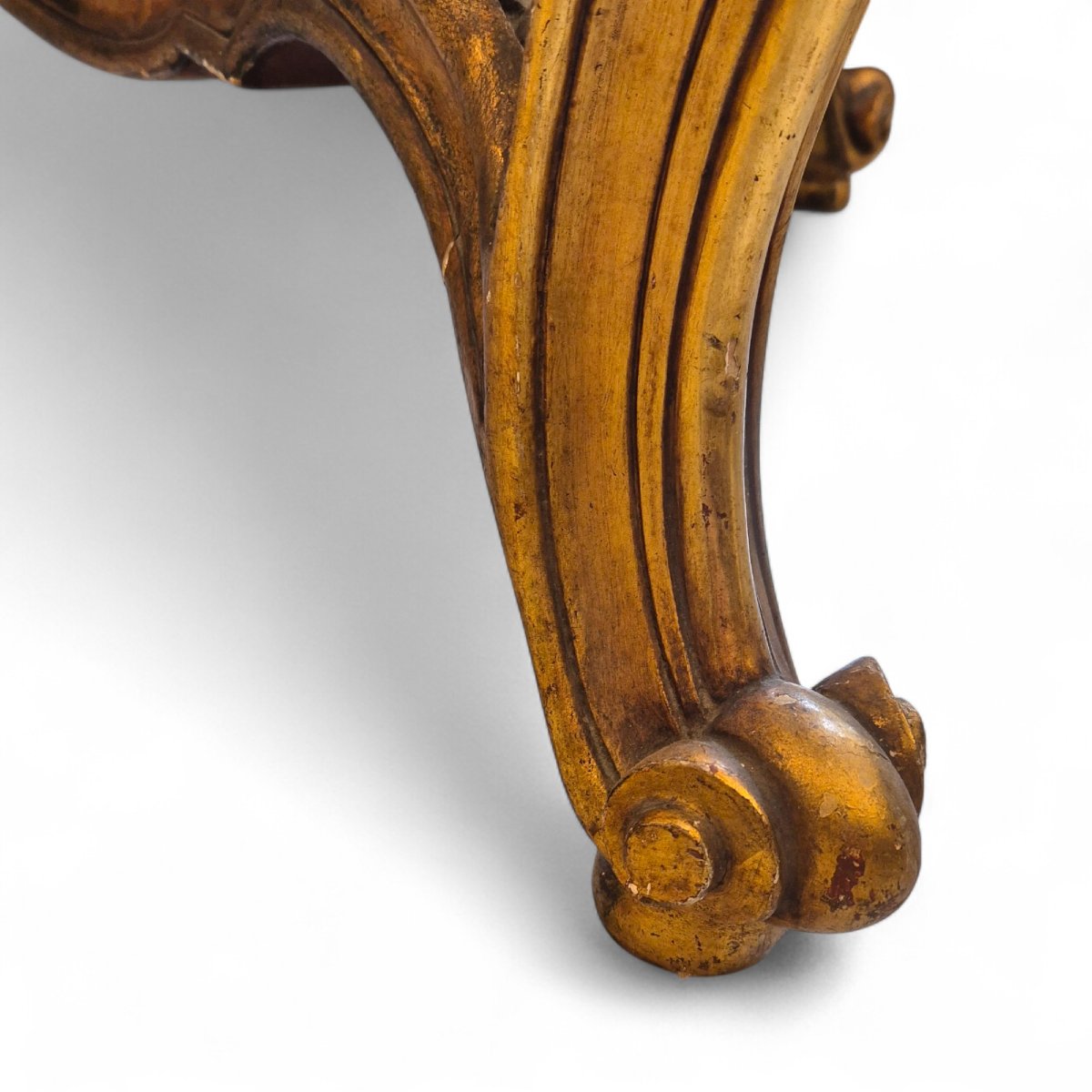 Louis XV Style Giltwood And Siena Marble Center Table, 19th Century-photo-1