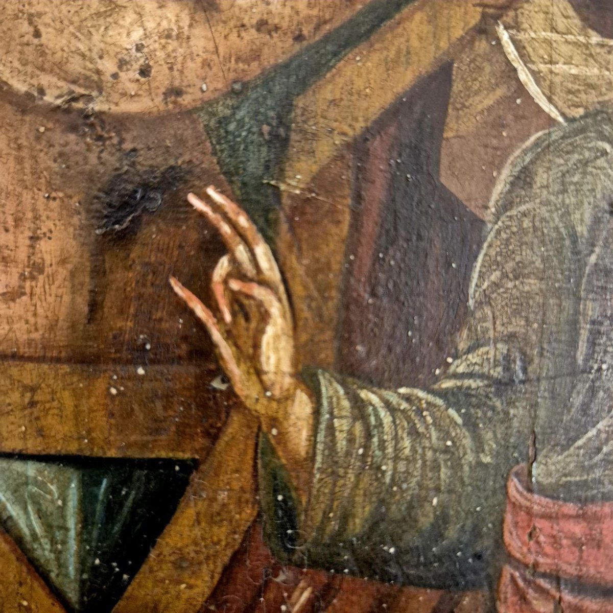 Vierge De Kazan, Icône Russe, Huile Sur Panneau De Bois, XIXème Siècle-photo-2