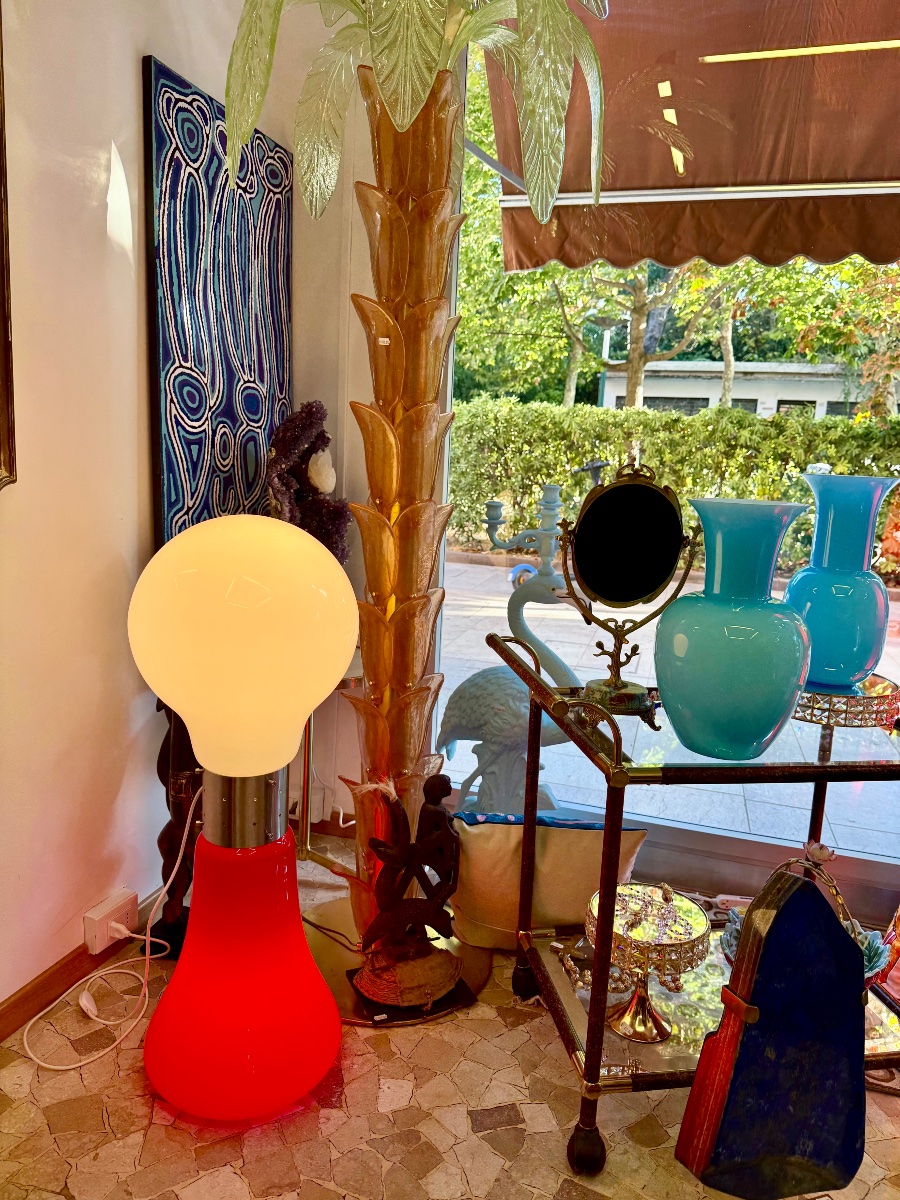 Lampadaire en verre de Murano “Birillo” années 1960, Space âge -photo-2