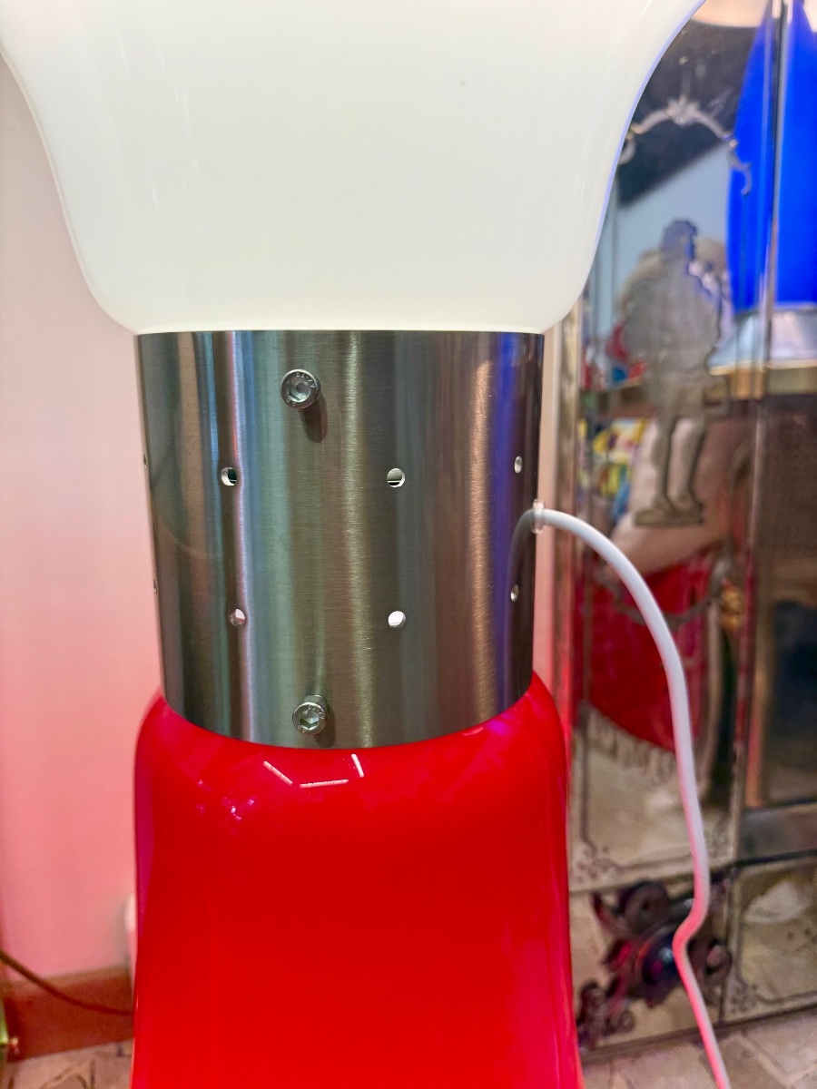 Lampadaire en verre de Murano “Birillo” années 1960, Space âge -photo-3