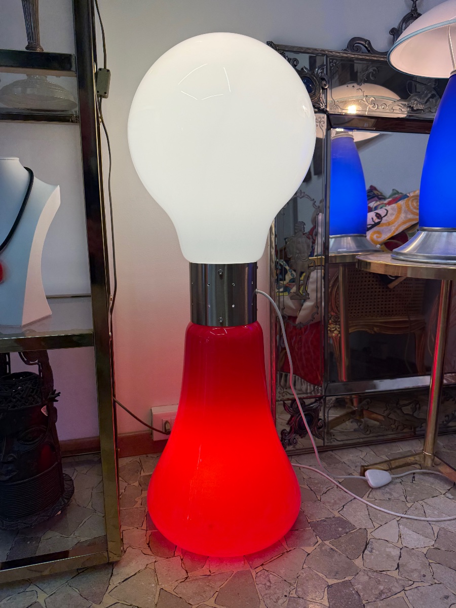 Lampadaire en verre de Murano “Birillo” années 1960, Space âge -photo-6