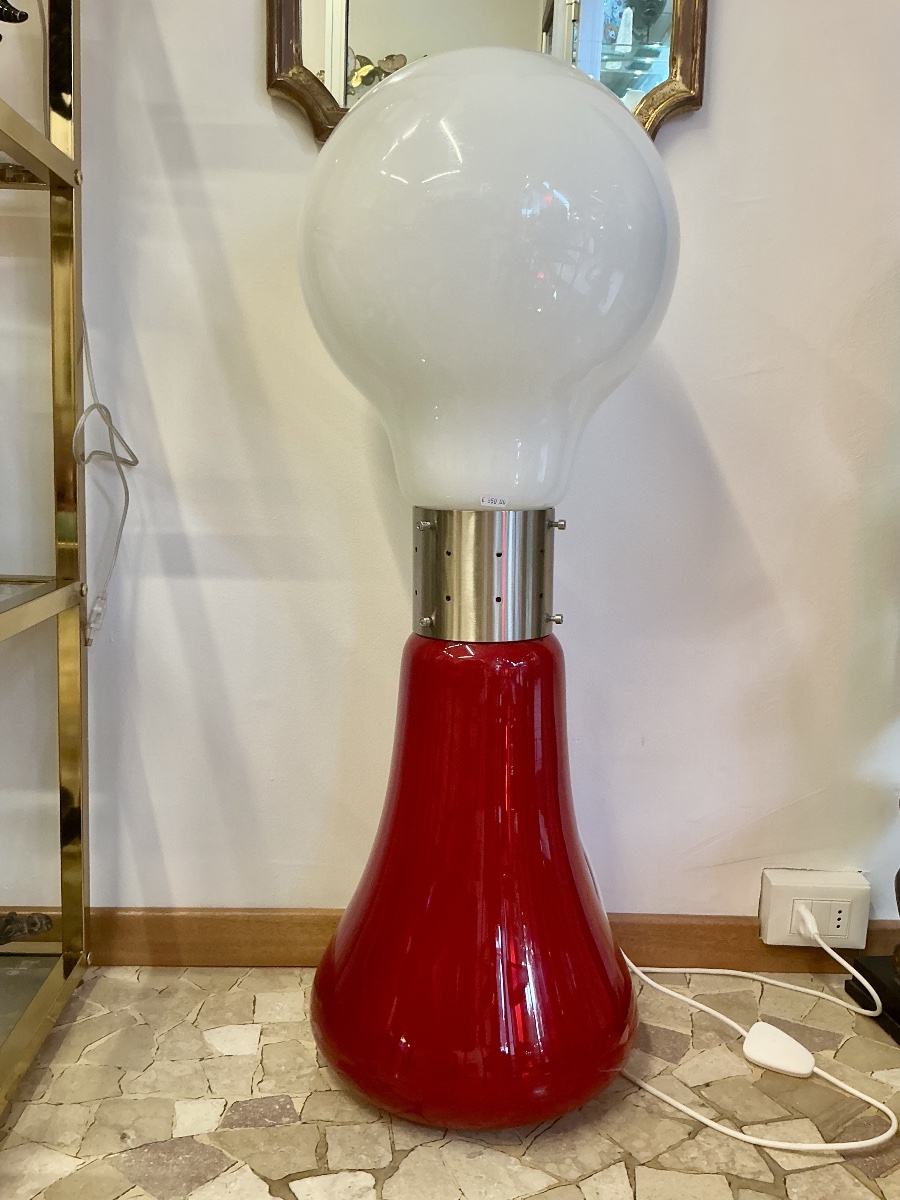 Lampadaire en verre de Murano “Birillo” années 1960, Space âge -photo-7