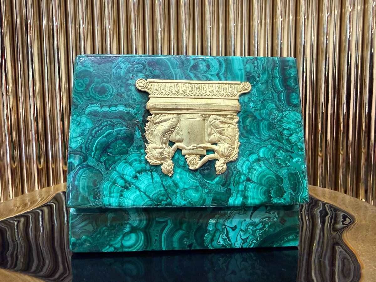 Malachite Box In The Fabergé Style -photo-4
