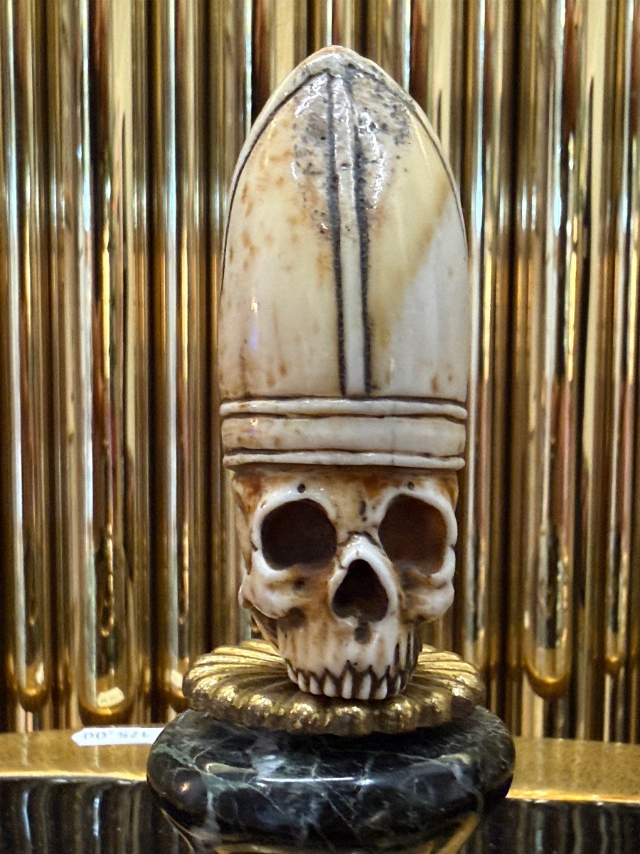 "memento Mori" Made Of Bone And Marble, A Vanitas, A Curiosity -photo-2