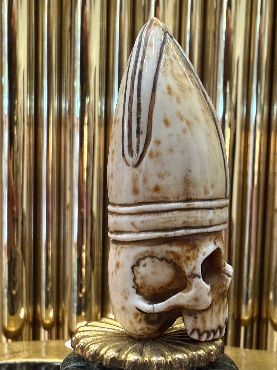 "memento Mori" Made Of Bone And Marble, A Vanitas, A Curiosity -photo-3