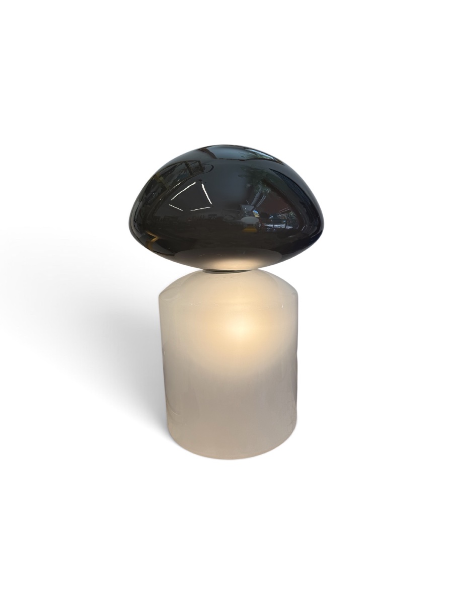 Importante Lampe en verre « Hiroshima » — Italie, vintage années 1970 Space âge -photo-2