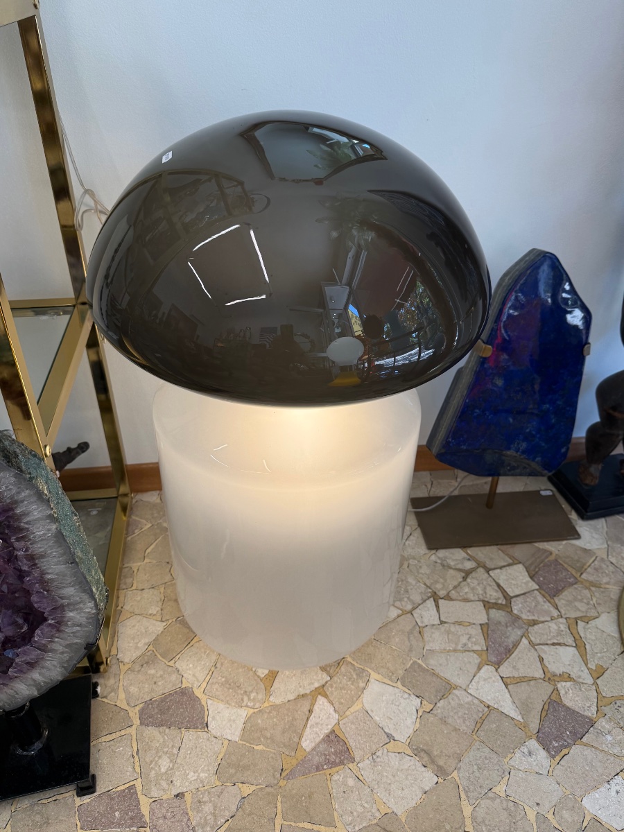 Importante Lampe en verre « Hiroshima » — Italie, vintage années 1970 Space âge -photo-1