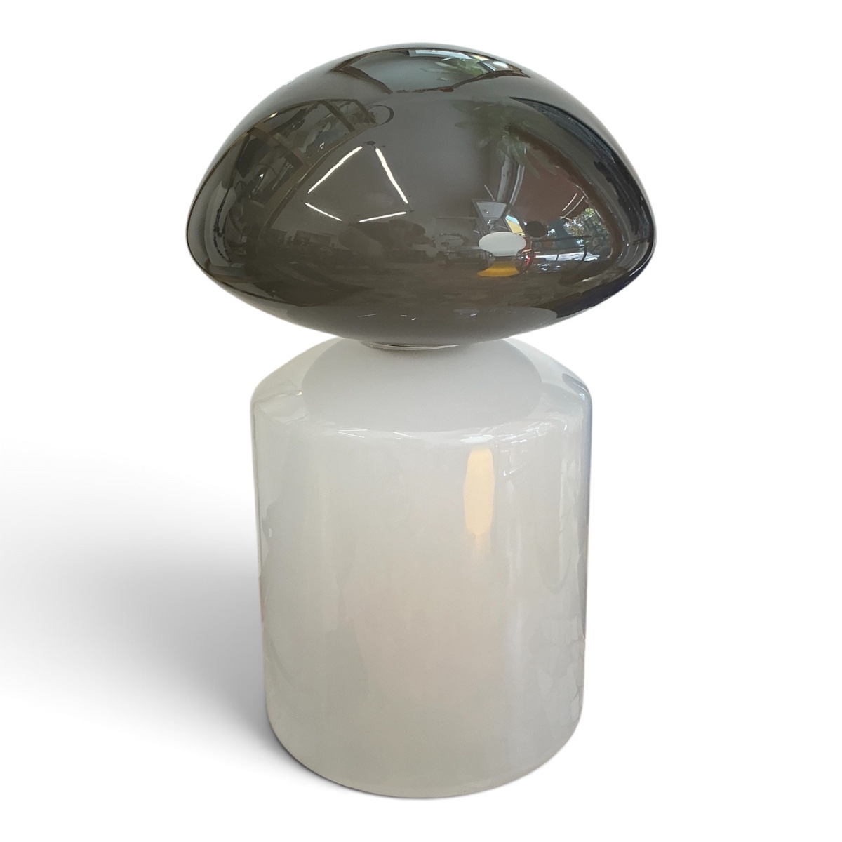 Importante Lampe en verre « Hiroshima » — Italie, vintage années 1970 Space âge -photo-3