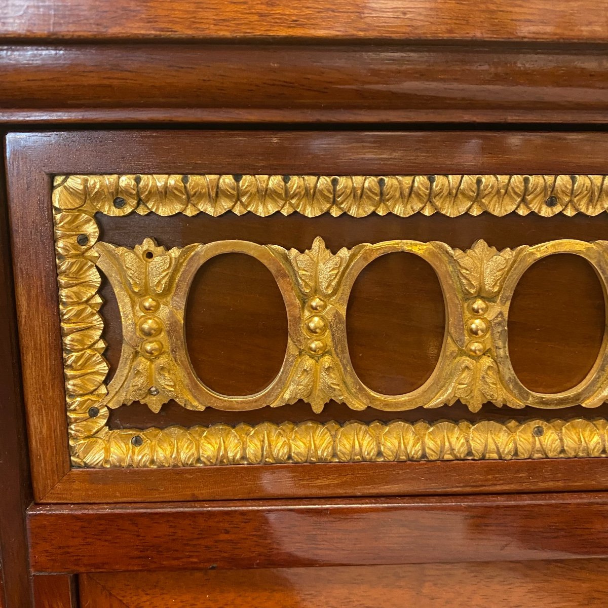 Paire De Meuble D’appui Bibliotheque De Style Louis XVI De La Maison Rinck-photo-2