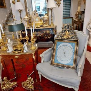 Proantic: Baromètre En Bois Doré D'époque Louis XVI à Décors de