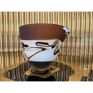 Murano Blown Glass Goblet By Franco Moretti, 1980s