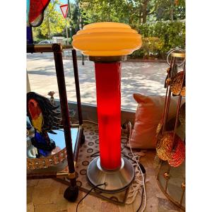 Lampe vintage en verre des années 1970, Space âge