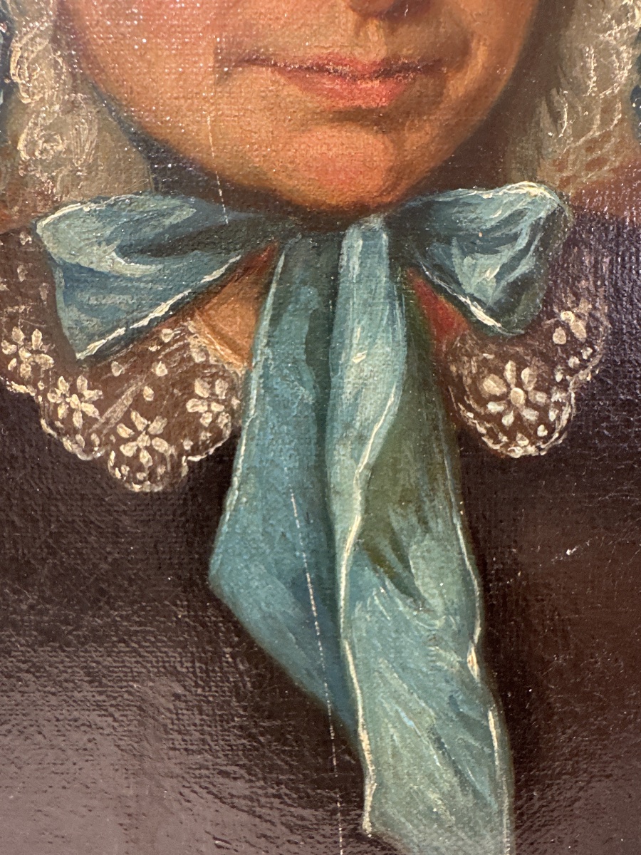 John Dabour (1837-1905) Portrait – Oil On Canvas 1860 Baltimore, New York-photo-3