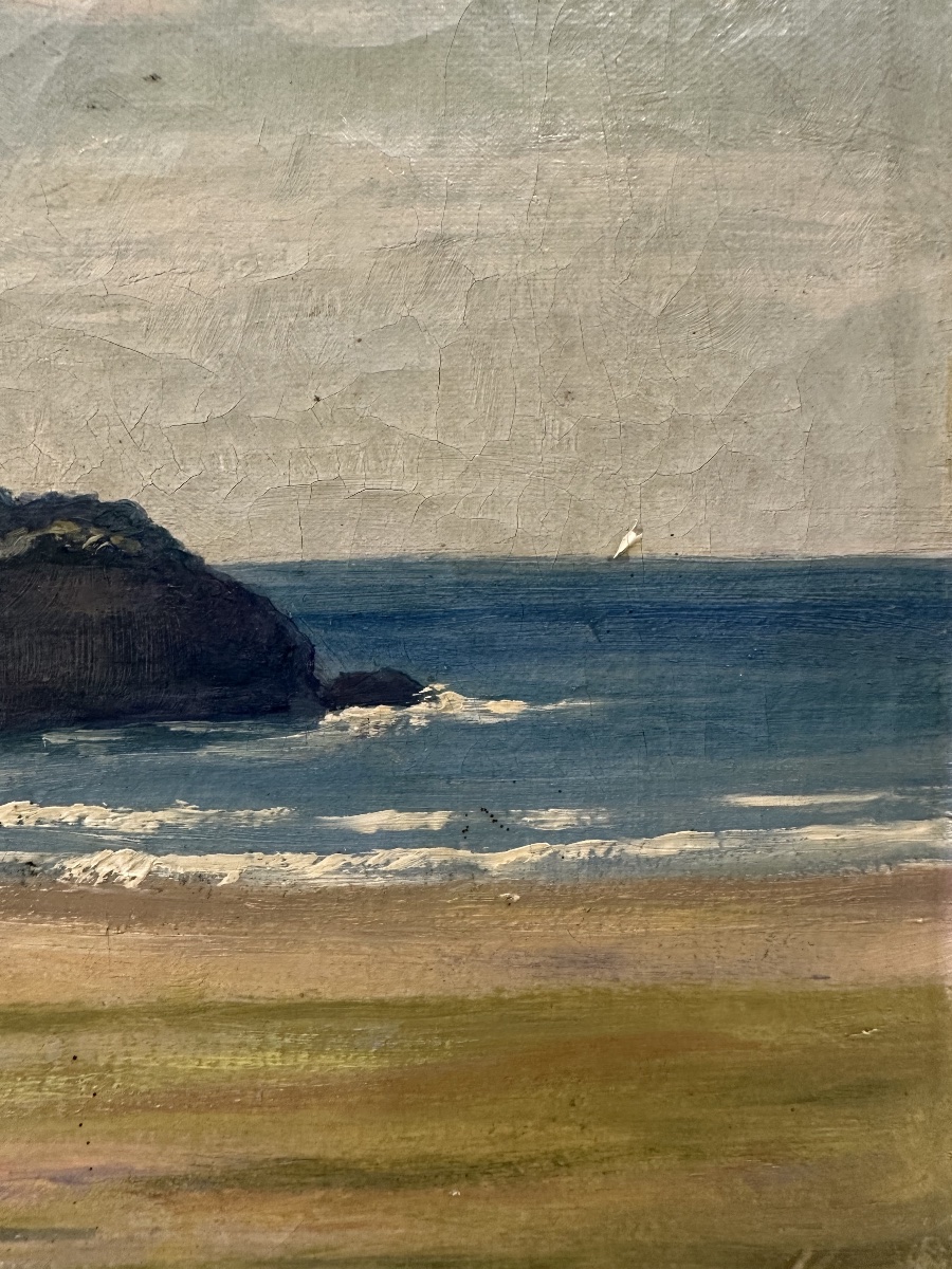 Jean-georges Pasquet (1851–1936) The Biarritz Lighthouse And The Beach In The Basque Country-photo-6
