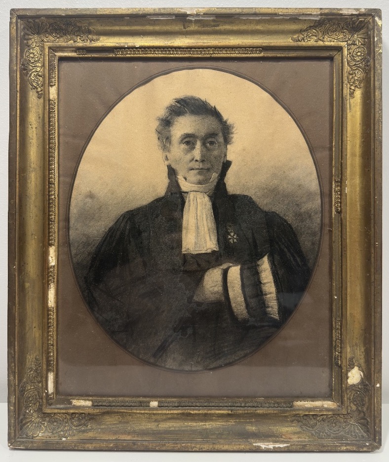 Charcoal Portrait - Victor-napoléon Marcadé (1810-1854), Jurist-photo-2