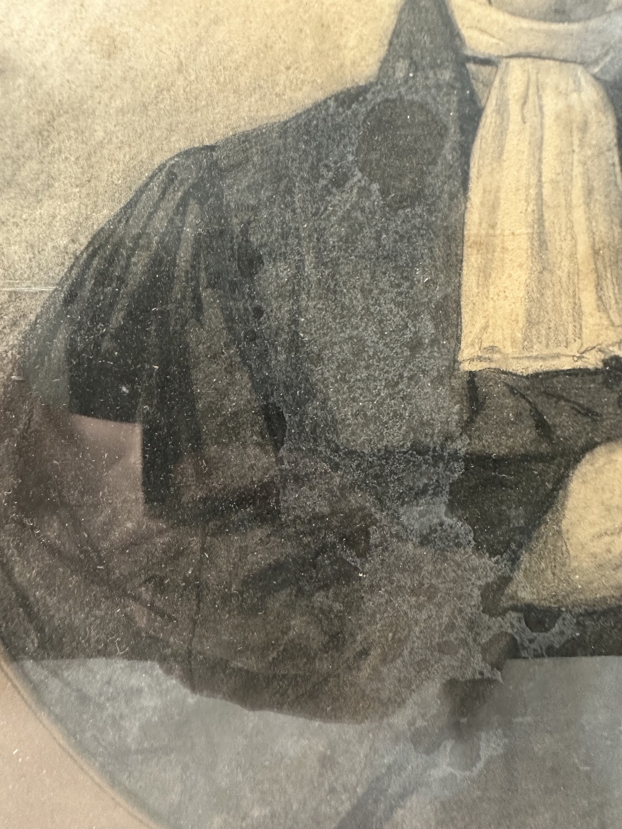 Charcoal Portrait - Victor-napoléon Marcadé (1810-1854), Jurist-photo-4
