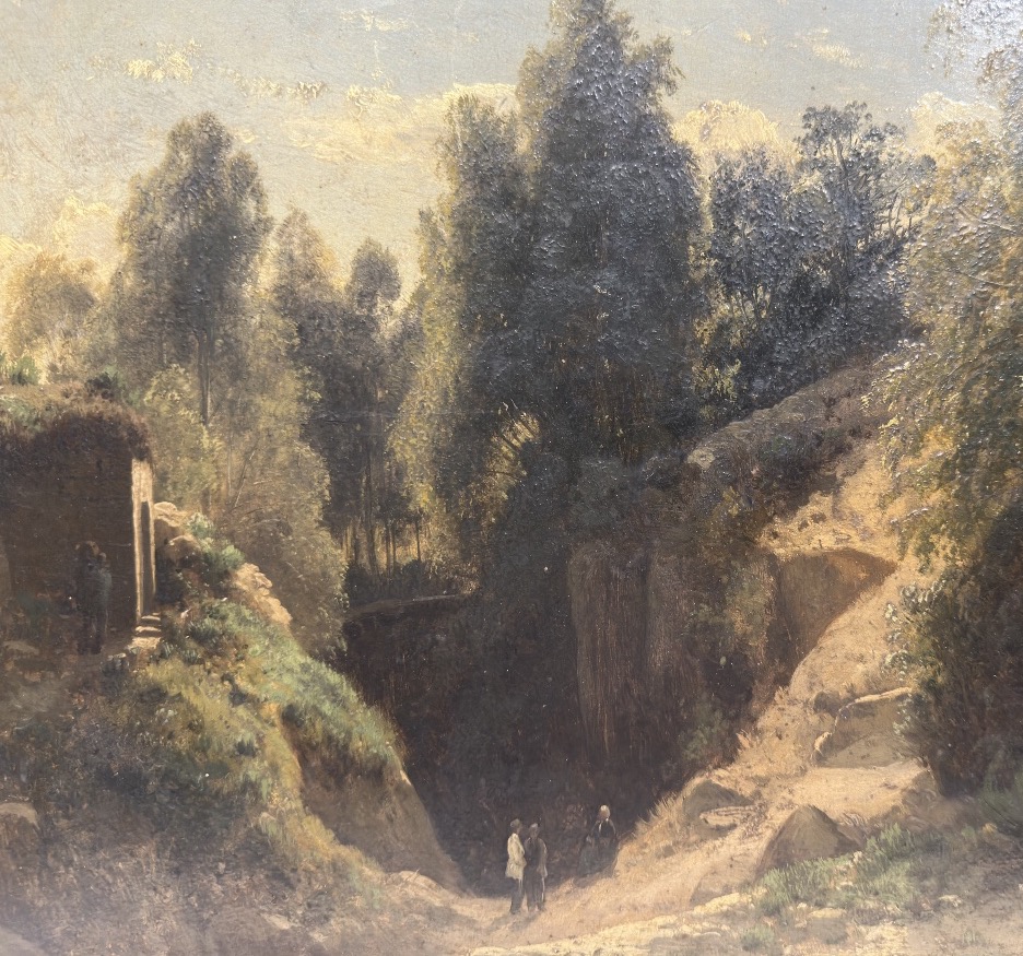 Louis-auguste Lapito (1803-1874) Fontainebleau: Landscape Painter Looking For His Viewpoint-photo-8