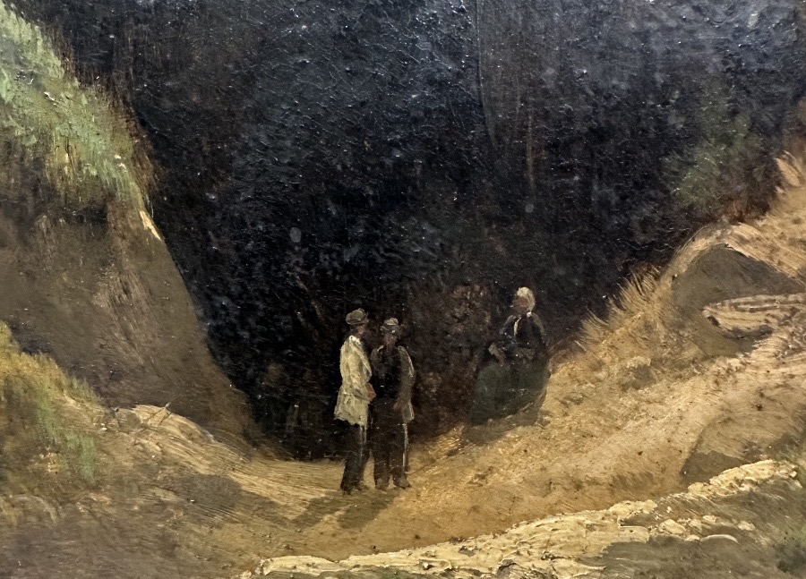Louis-auguste Lapito (1803-1874) Fontainebleau: Landscape Painter Looking For His Viewpoint-photo-1