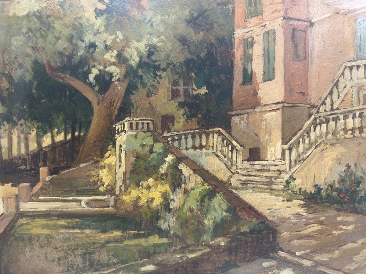 Raymond Tournon (Bois-Colombes, 1901 – Bayeux, 1975) Vue du château de Foucaud actuel Musée B..-photo-2