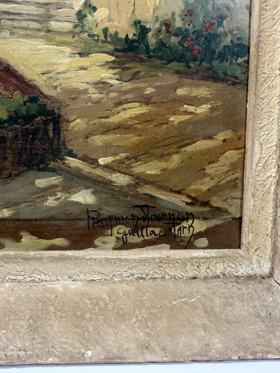 Raymond Tournon (Bois-Colombes, 1901 – Bayeux, 1975) Vue du château de Foucaud actuel Musée B..-photo-3