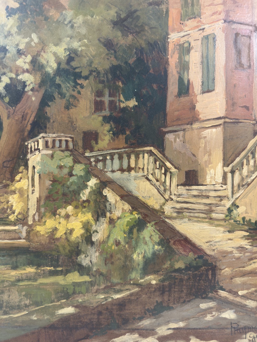 Raymond Tournon (Bois-Colombes, 1901 – Bayeux, 1975) Vue du château de Foucaud actuel Musée B..-photo-3