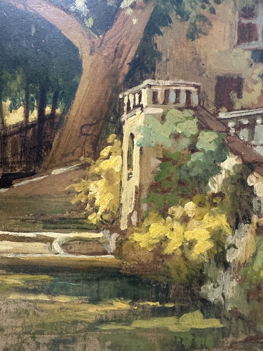 Raymond Tournon (Bois-Colombes, 1901 – Bayeux, 1975) Vue du château de Foucaud actuel Musée B..-photo-6