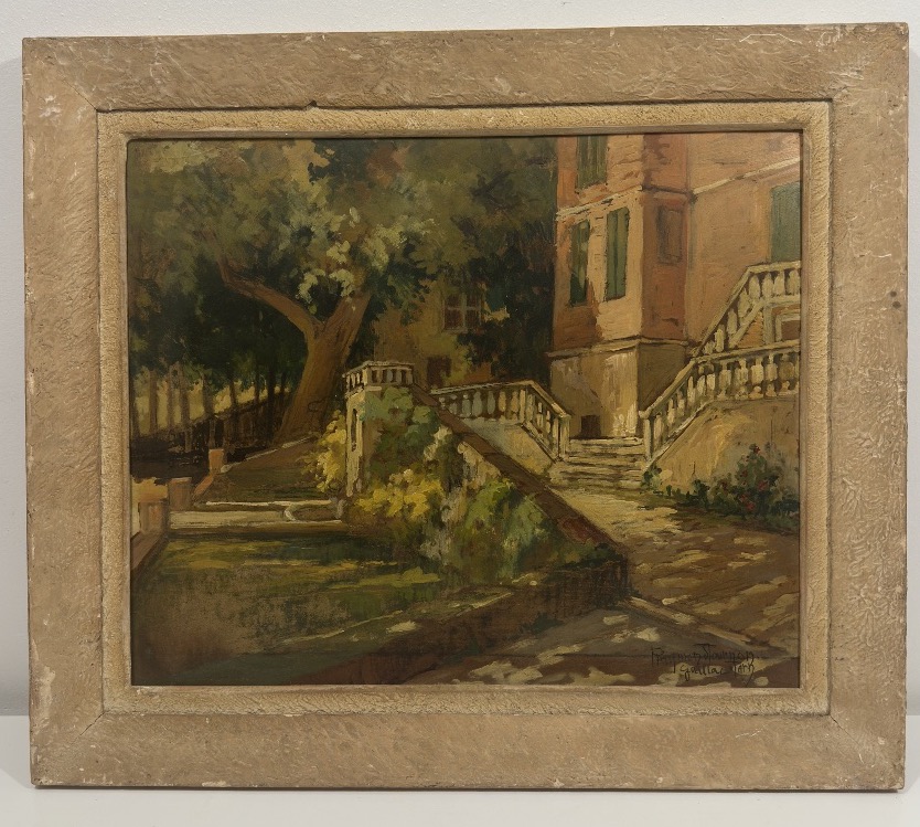 Raymond Tournon (Bois-Colombes, 1901 – Bayeux, 1975) Vue du château de Foucaud actuel Musée B..