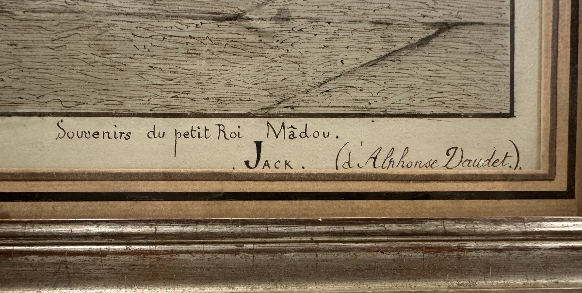 Célestin Allard-cambray (19th C.) - Original Drawing For Daudet's "jack"-photo-1