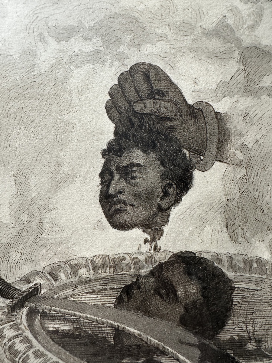 Célestin Allard-cambray (19th C.) - Original Drawing For Daudet's "jack"-photo-3